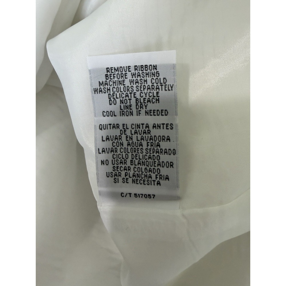 Danny & Nicole Women's White Sleeveless Lined Mini Dress Size 12 - Picture 6 of 10